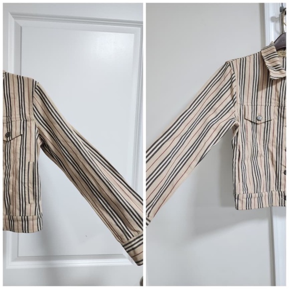 Authentic Burberry Stripe pattern cropped jacket - Picture 15 of 16